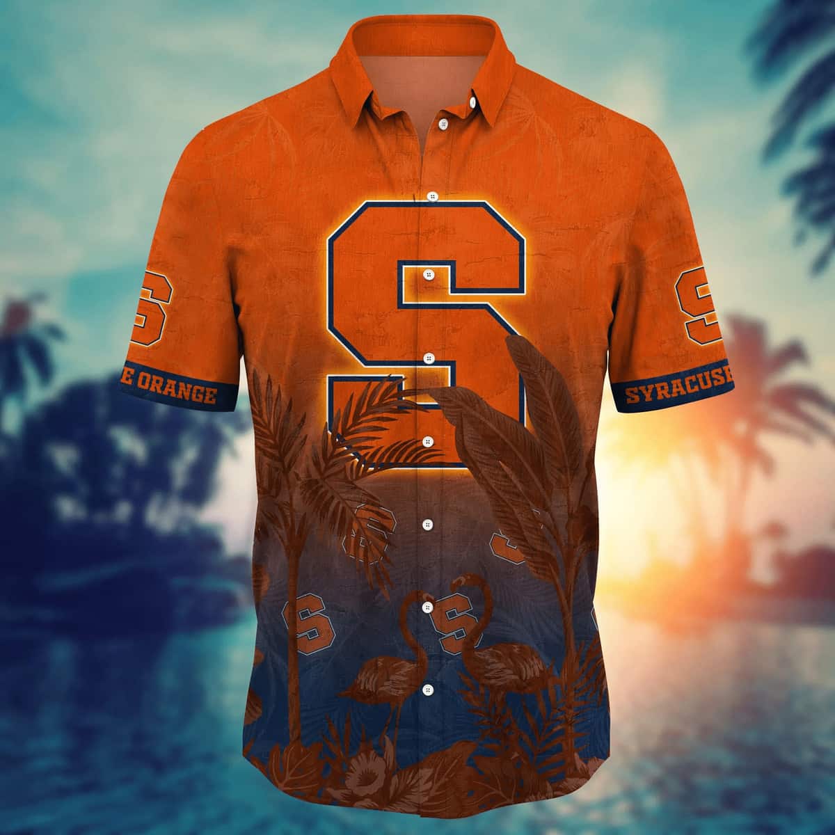 Vintage Aloha NCAA Syracuse Orange Hawaiian Shirt Beach Gift For Dad Vintage Aloha NCAA Syracuse Orange Hawaiian Shirt Beach Gift For Dad