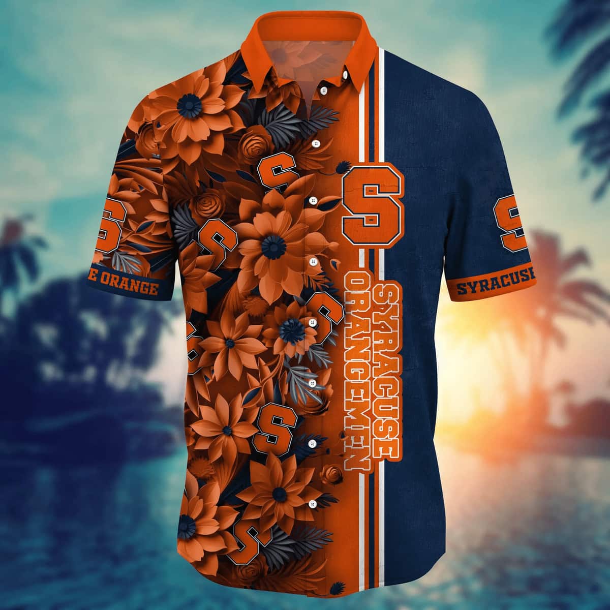 Stylish Aloha NCAA Syracuse Orange Hawaiian Shirt Gift For Beach Vacation Stylish Aloha NCAA Syracuse Orange Hawaiian Shirt Gift For Beach Vacation