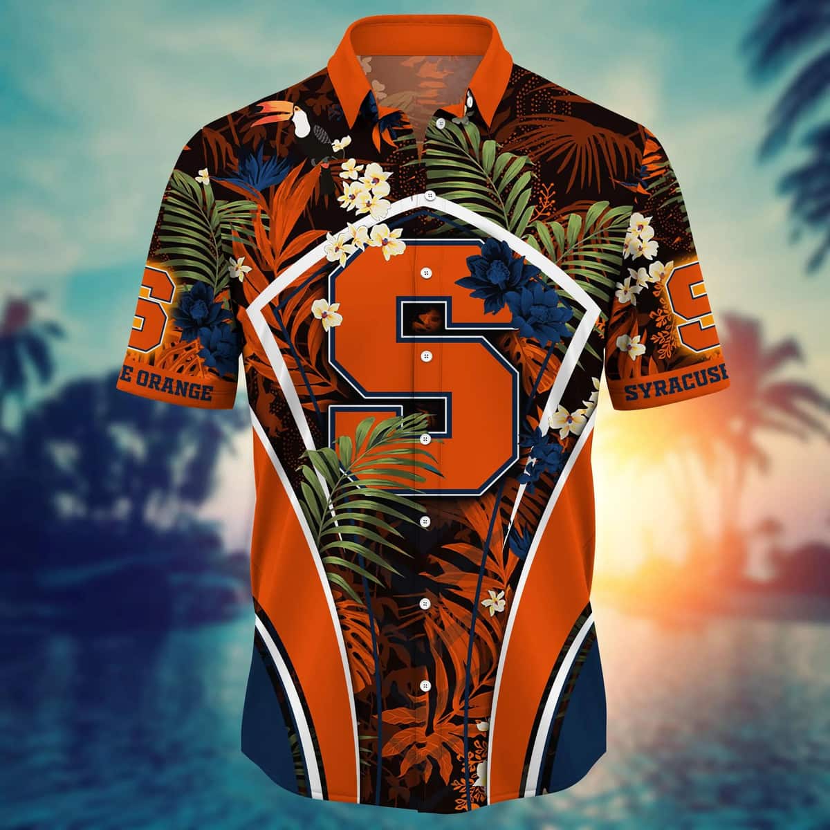Trending Aloha NCAA Syracuse Orange Hawaiian Shirt Tropical Palm Leaves Beach Lovers Gift Trending Aloha NCAA Syracuse Orange Hawaiian Shirt Tropical Palm Leaves Beach Lovers Gift