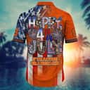 NCAA Syracuse Orange Hawaiian Shirt Happy 4th Of July Independence Day Gift For Dad