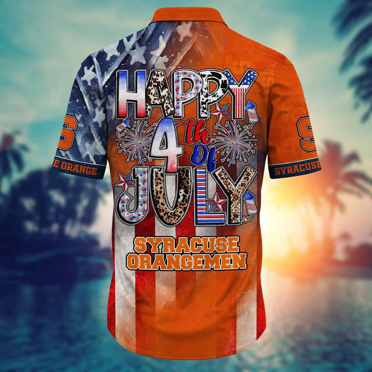 NCAA Syracuse Orange Hawaiian Shirt Happy 4th Of July Independence Day Gift For Dad NCAA Syracuse Orange Hawaiian Shirt Happy 4th Of July Independence Day Gift For Dad