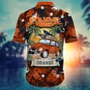 NCAA Syracuse Orange Hawaiian Shirt Tropical Palm Leaves Gift For Beach Lovers