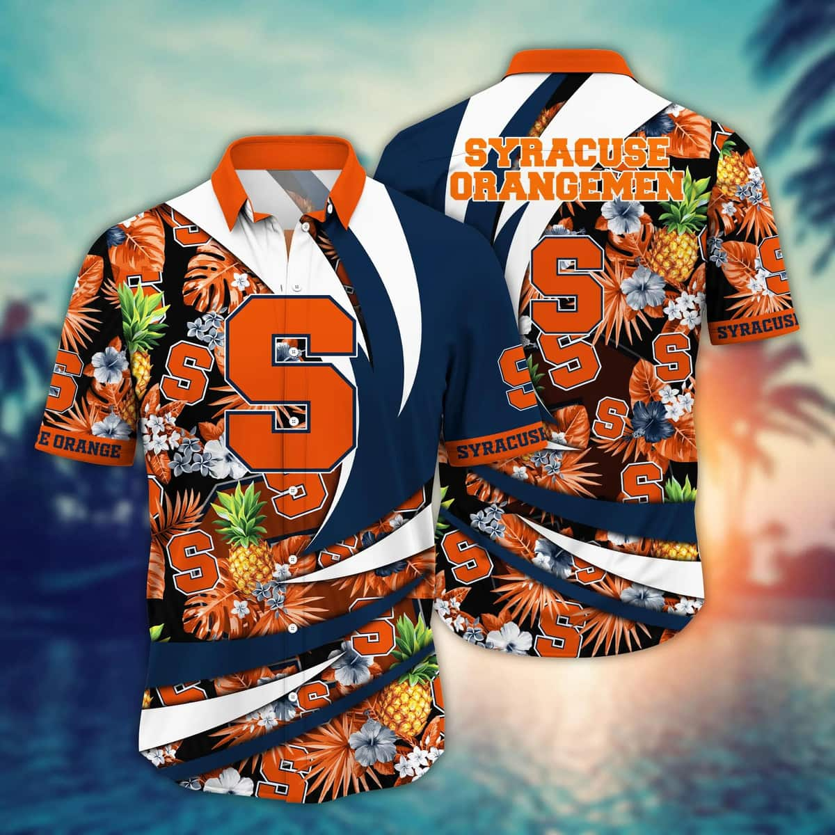 Summer NCAA Syracuse Orange Hawaiian Shirt Gift For Beach Lovers