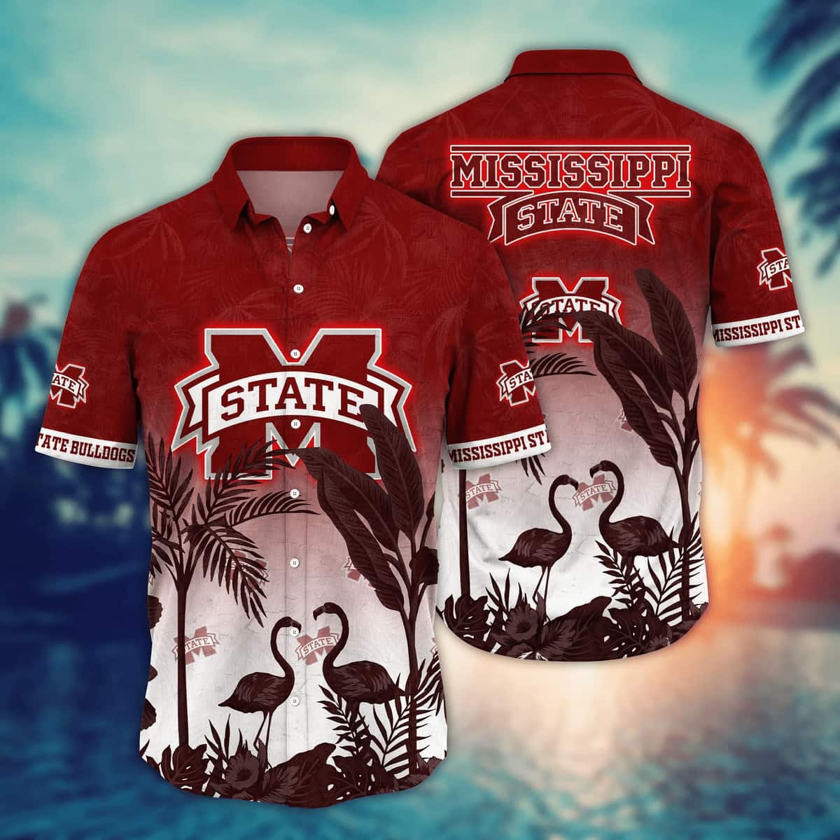 Vintage Aloha NCAA Mississippi State Bulldogs Hawaiian Shirt Trendy Gift For Family