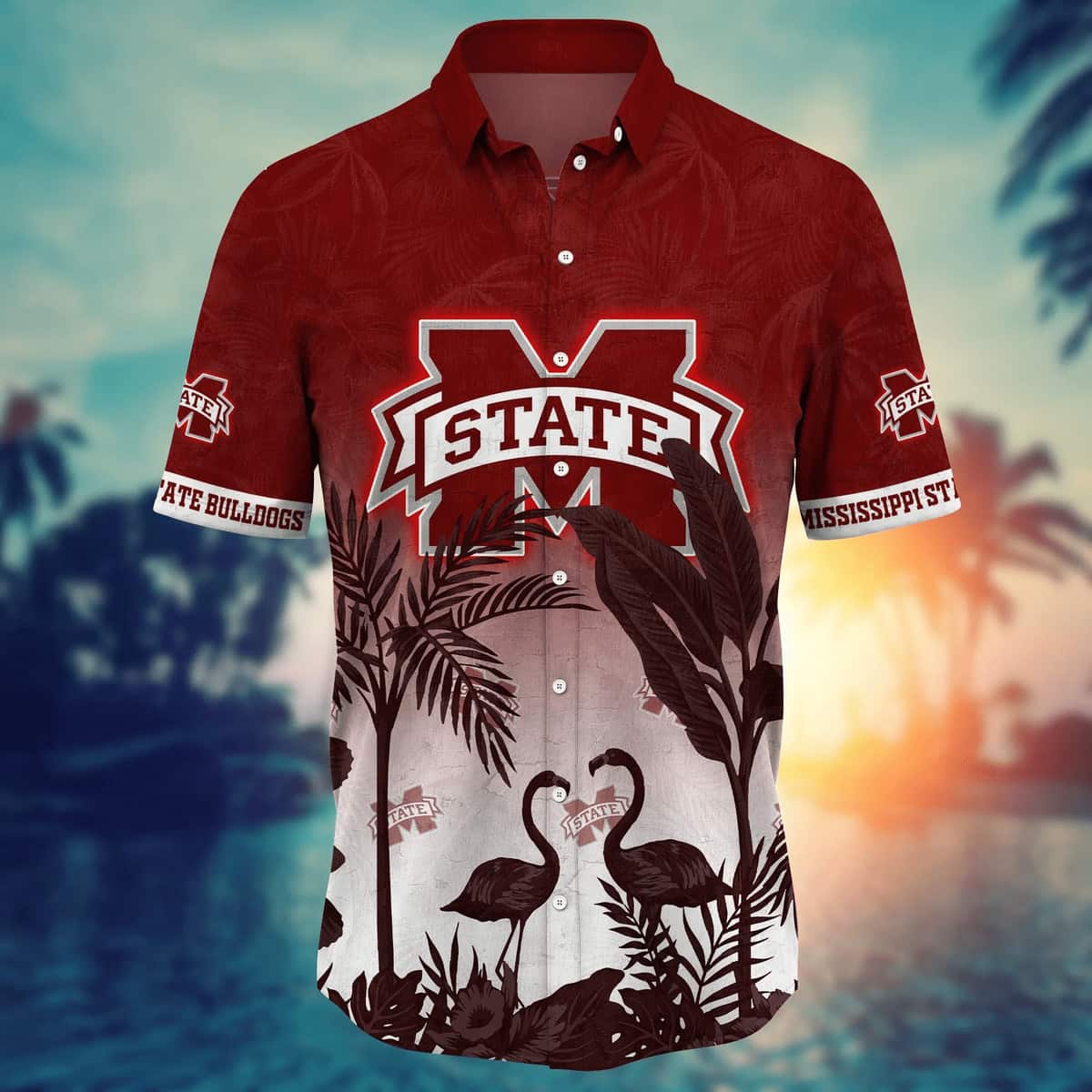 Vintage Aloha NCAA Mississippi State Bulldogs Hawaiian Shirt Trendy Gift For Family Vintage Aloha NCAA Mississippi State Bulldogs Hawaiian Shirt Trendy Gift For Family