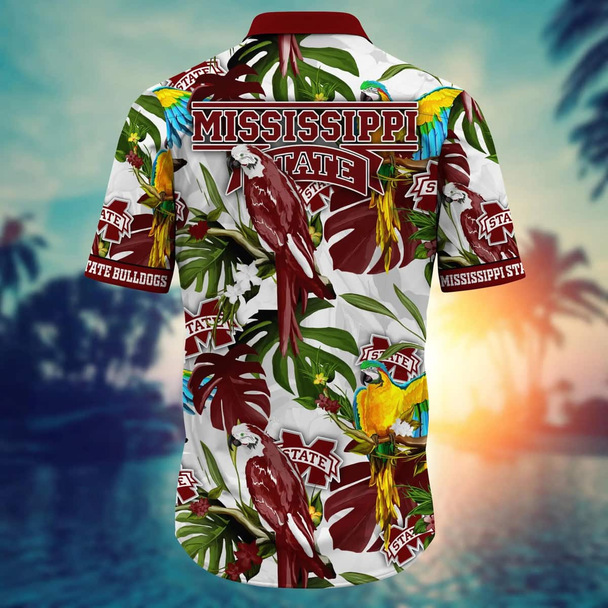NCAA Mississippi State Bulldogs Hawaiian Shirt Summer Holiday Gift For Boyfriend NCAA Mississippi State Bulldogs Hawaiian Shirt Summer Holiday Gift For Boyfriend