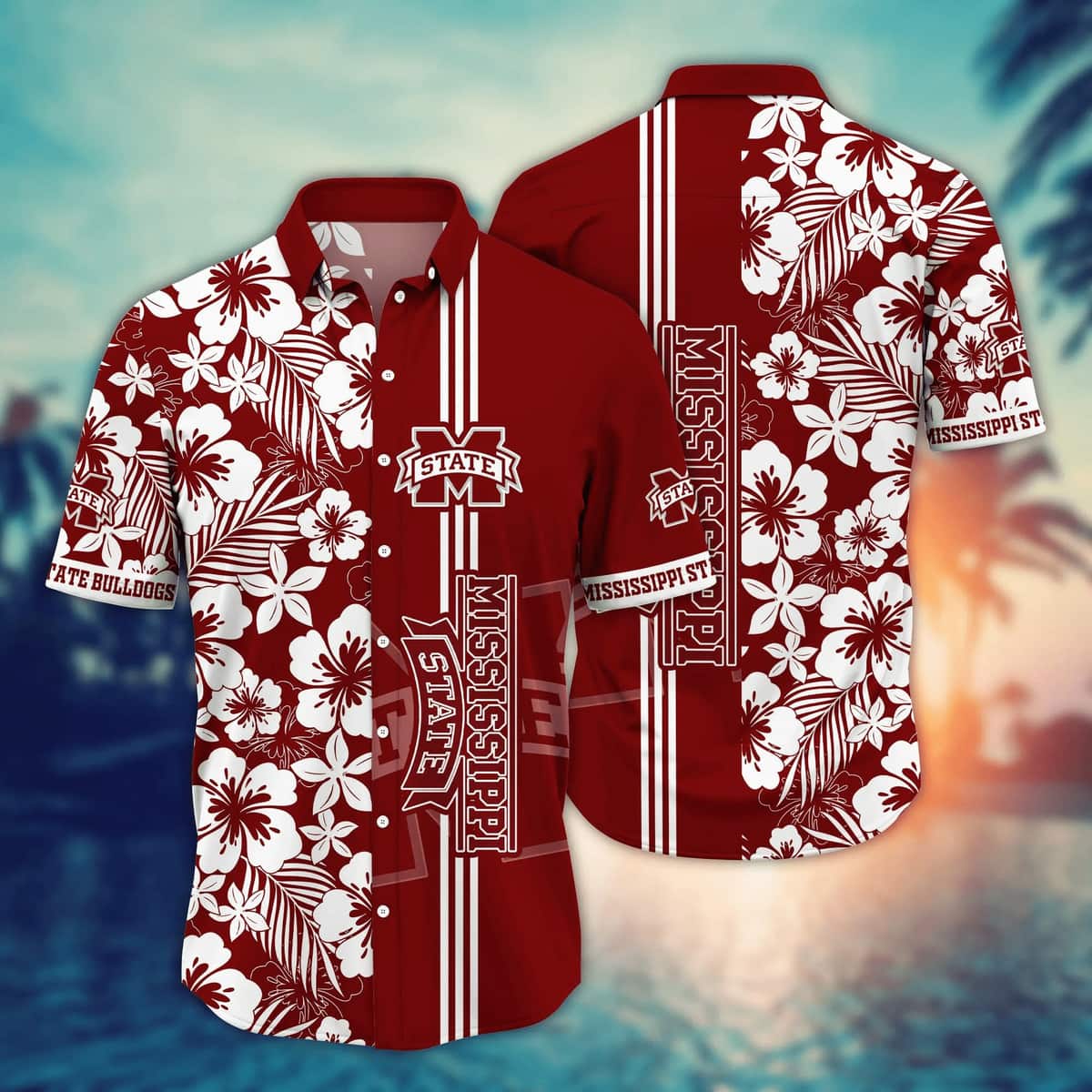 NCAA Mississippi State Bulldogs Hawaiian Shirt Beach Gift For Cool Family