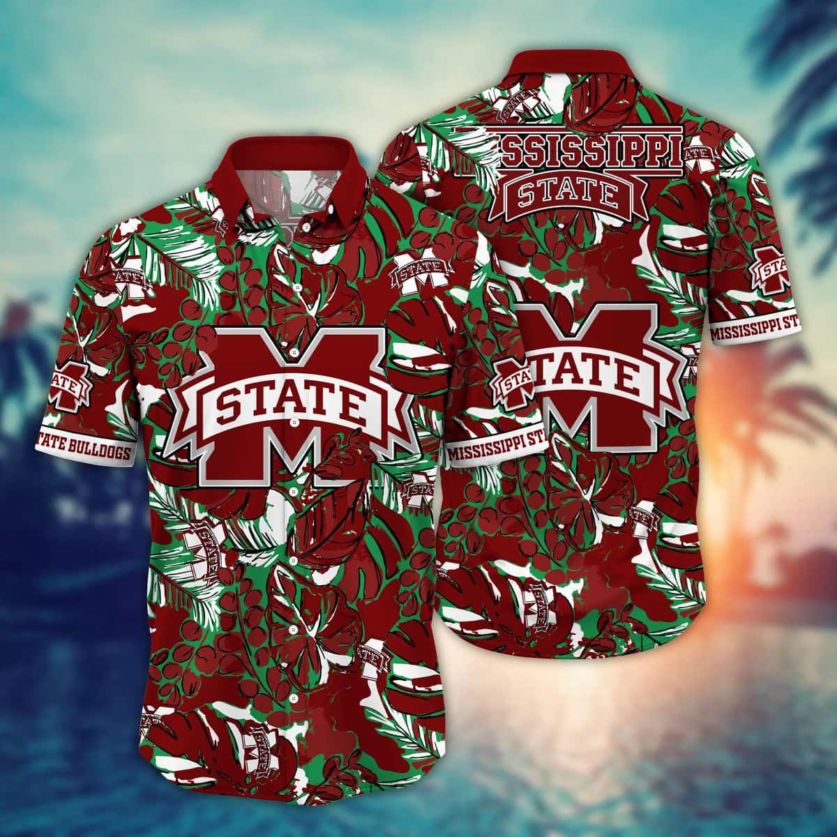 Tropical Aloha NCAA Mississippi State Bulldogs Hawaiian Shirt Gift For Dad