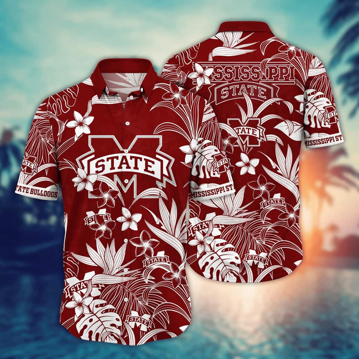 NCAA Mississippi State Bulldogs Hawaiian Shirt Practical Beach Gift For Dad