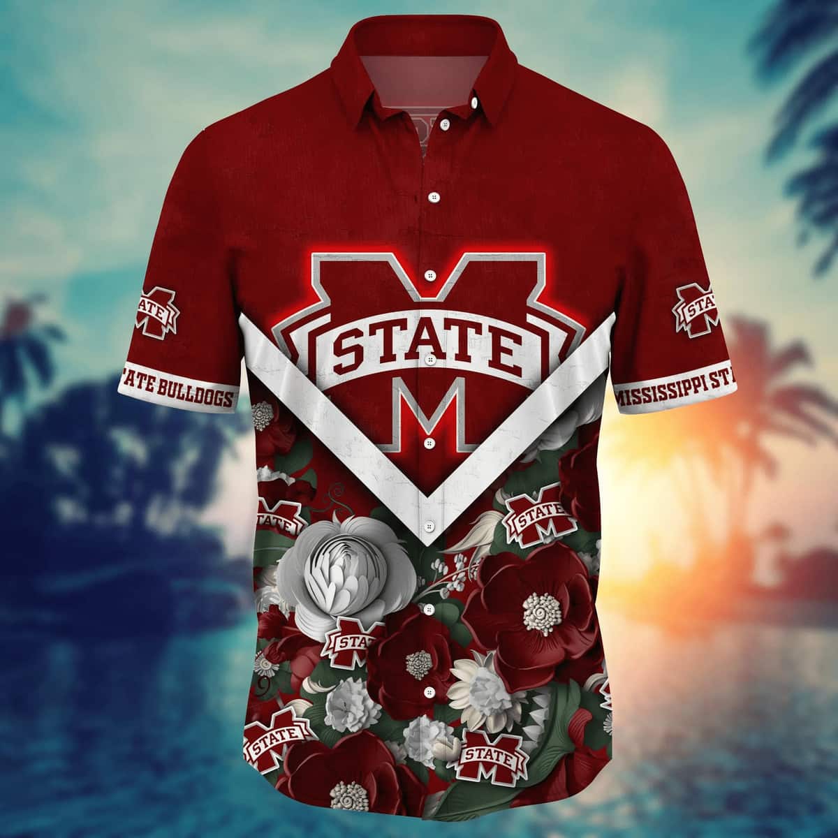 NCAA Mississippi State Bulldogs Hawaiian Shirt Gift For Summer Lovers NCAA Mississippi State Bulldogs Hawaiian Shirt Gift For Summer Lovers
