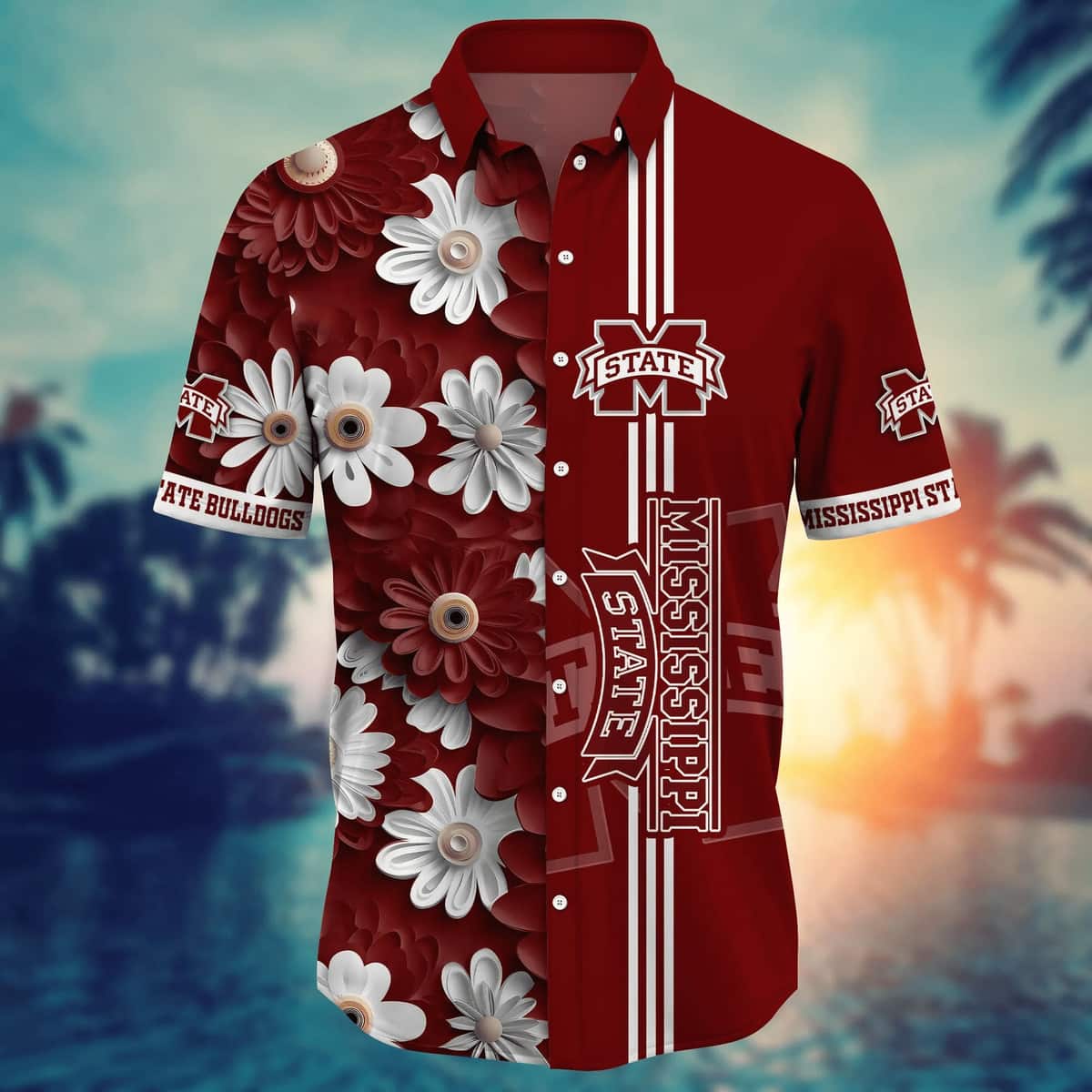 NCAA Mississippi State Bulldogs Hawaiian Shirt Gift For Beach Vacation NCAA Mississippi State Bulldogs Hawaiian Shirt Gift For Beach Vacation