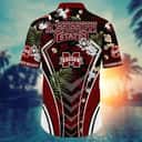 NCAA Mississippi State Bulldogs Hawaiian Shirt Tropical Palm Leaves Gift For Dad