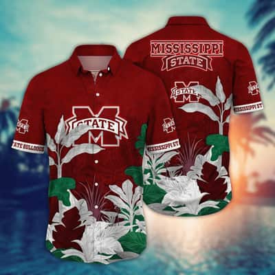 Tropical Aloha NCAA Mississippi State Bulldogs Hawaiian Shirt Gift For Beach Lovers Tropical Aloha NCAA Mississippi State Bulldogs Hawaiian Shirt Gift For Beach Lovers