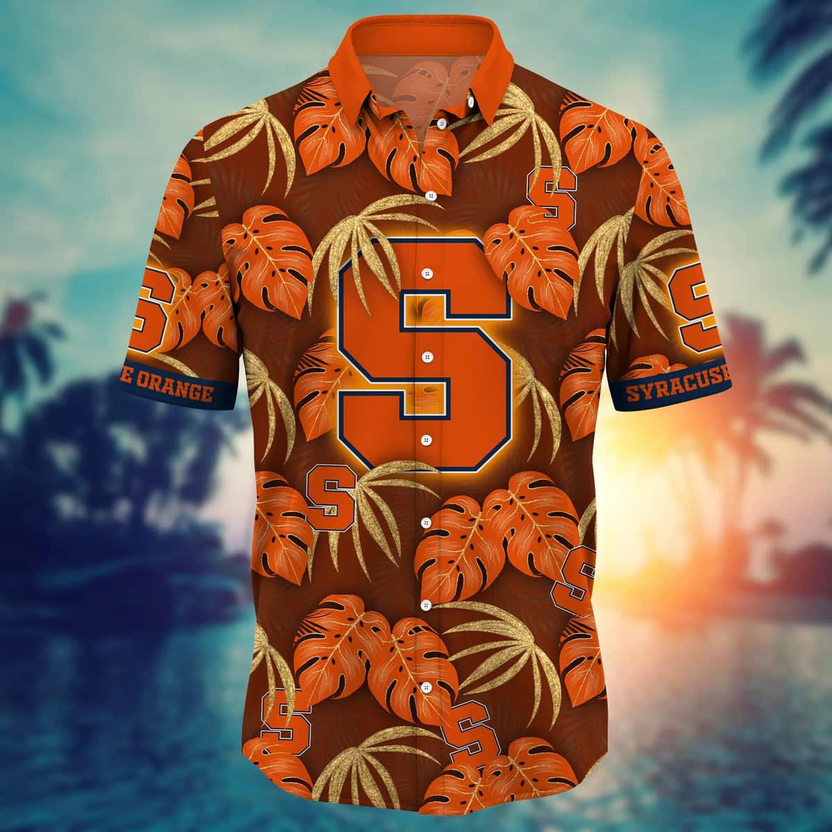 Basic Aloha Syracuse Orange NCAA Hawaiian Shirt Tropical Palm Leaves Beach Lovers Gift Basic Aloha Syracuse Orange NCAA Hawaiian Shirt Tropical Palm Leaves Beach Lovers Gift