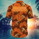 Basic Aloha Syracuse Orange NCAA Hawaiian Shirt Tropical Palm Leaves Beach Lovers Gift