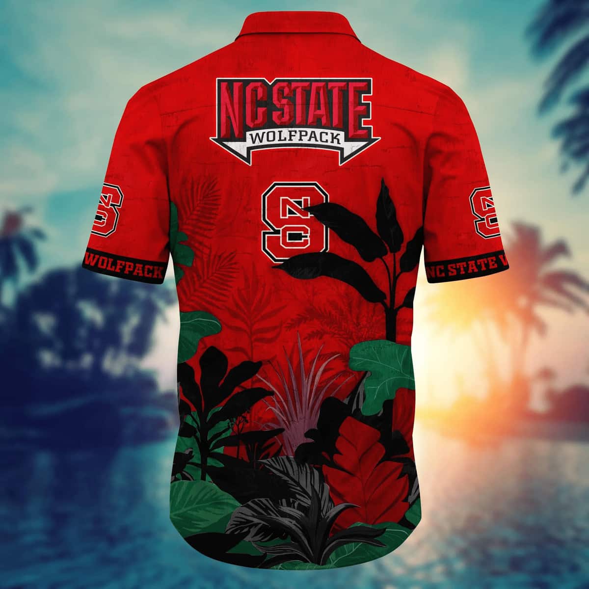 NCAA NC State Wolfpack Hawaiian Shirt Tropical Forest Gift For Summer Lovers NCAA NC State Wolfpack Hawaiian Shirt Tropical Forest Gift For Summer Lovers