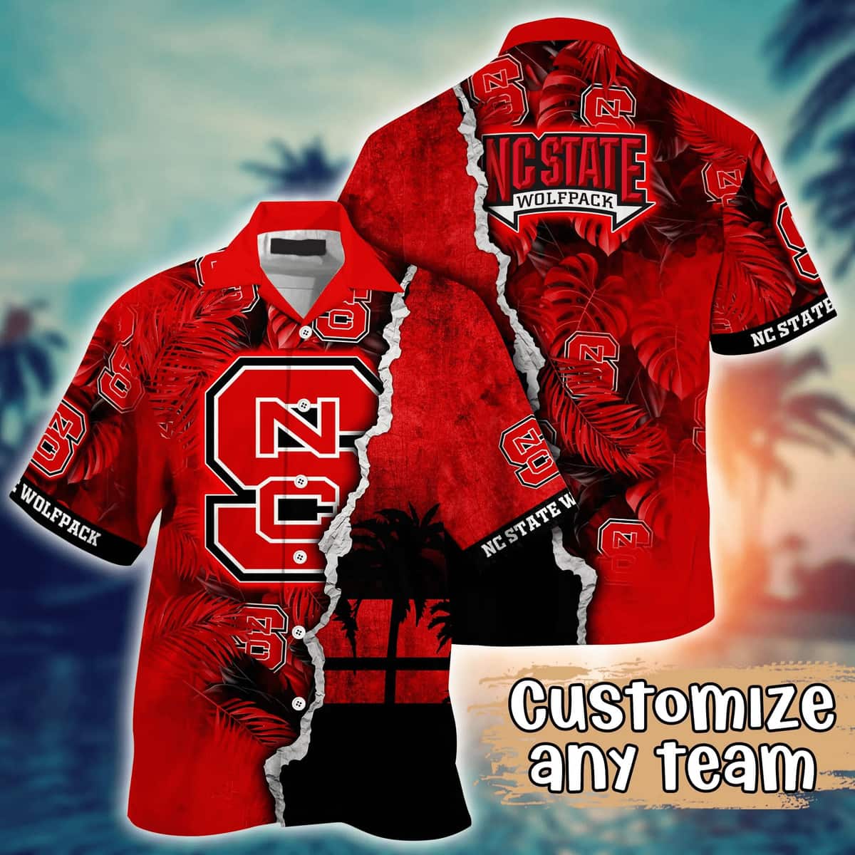 Vintage Aloha NCAA NC State Wolfpack Hawaiian Shirt Custom Name Gift For Best Friend Vintage Aloha NCAA NC State Wolfpack Hawaiian Shirt Custom Name Gift For Best Friend