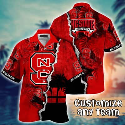 Vintage Aloha NCAA NC State Wolfpack Hawaiian Shirt Custom Name Gift For Best Friend