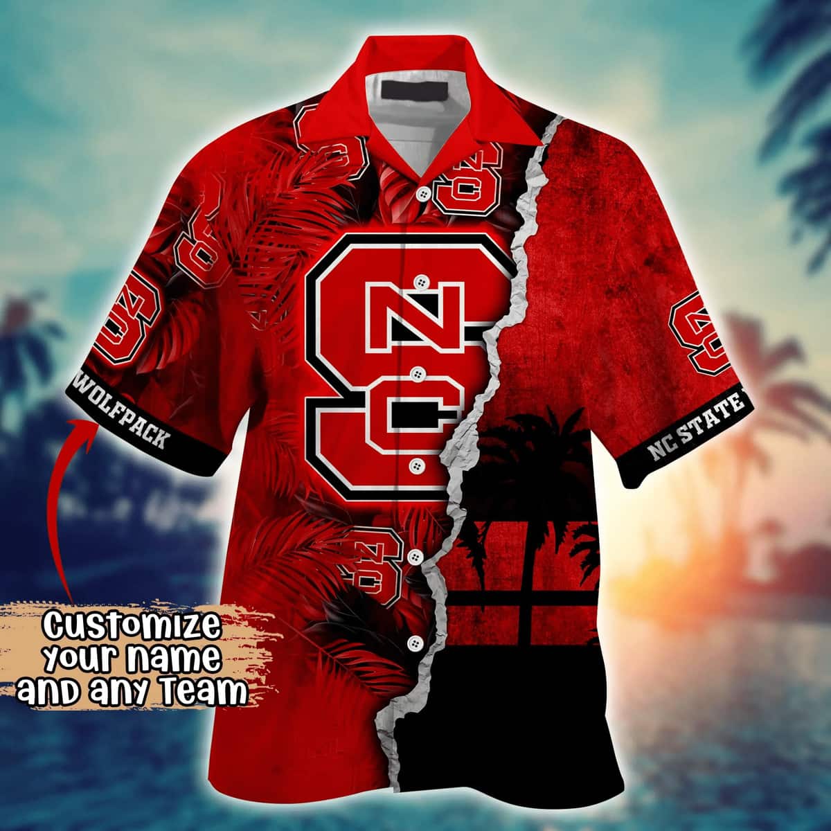 Vintage Aloha NCAA NC State Wolfpack Hawaiian Shirt Custom Name Gift For Best Friend Vintage Aloha NCAA NC State Wolfpack Hawaiian Shirt Custom Name Gift For Best Friend
