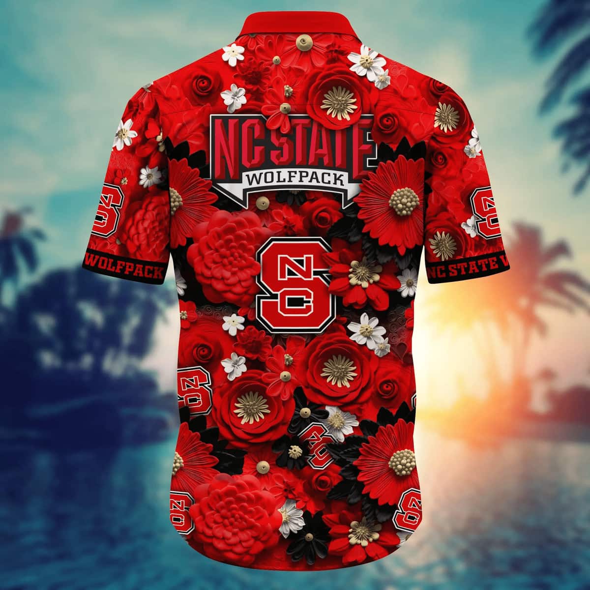 Floral Aloha NCAA NC State Wolfpack Hawaiian Shirt Gift For Beach Holiday Floral Aloha NCAA NC State Wolfpack Hawaiian Shirt Gift For Beach Holiday