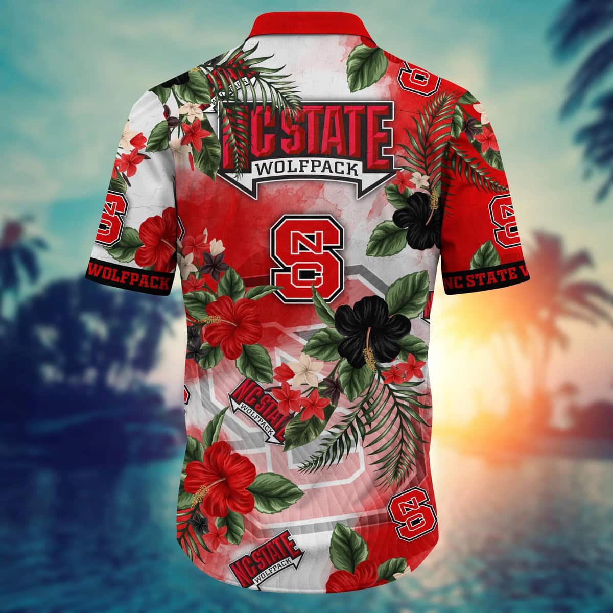 NCAA NC State Wolfpack Hawaiian Shirt Hibiscus Flowers Gift For Friends NCAA NC State Wolfpack Hawaiian Shirt Hibiscus Flowers Gift For Friends