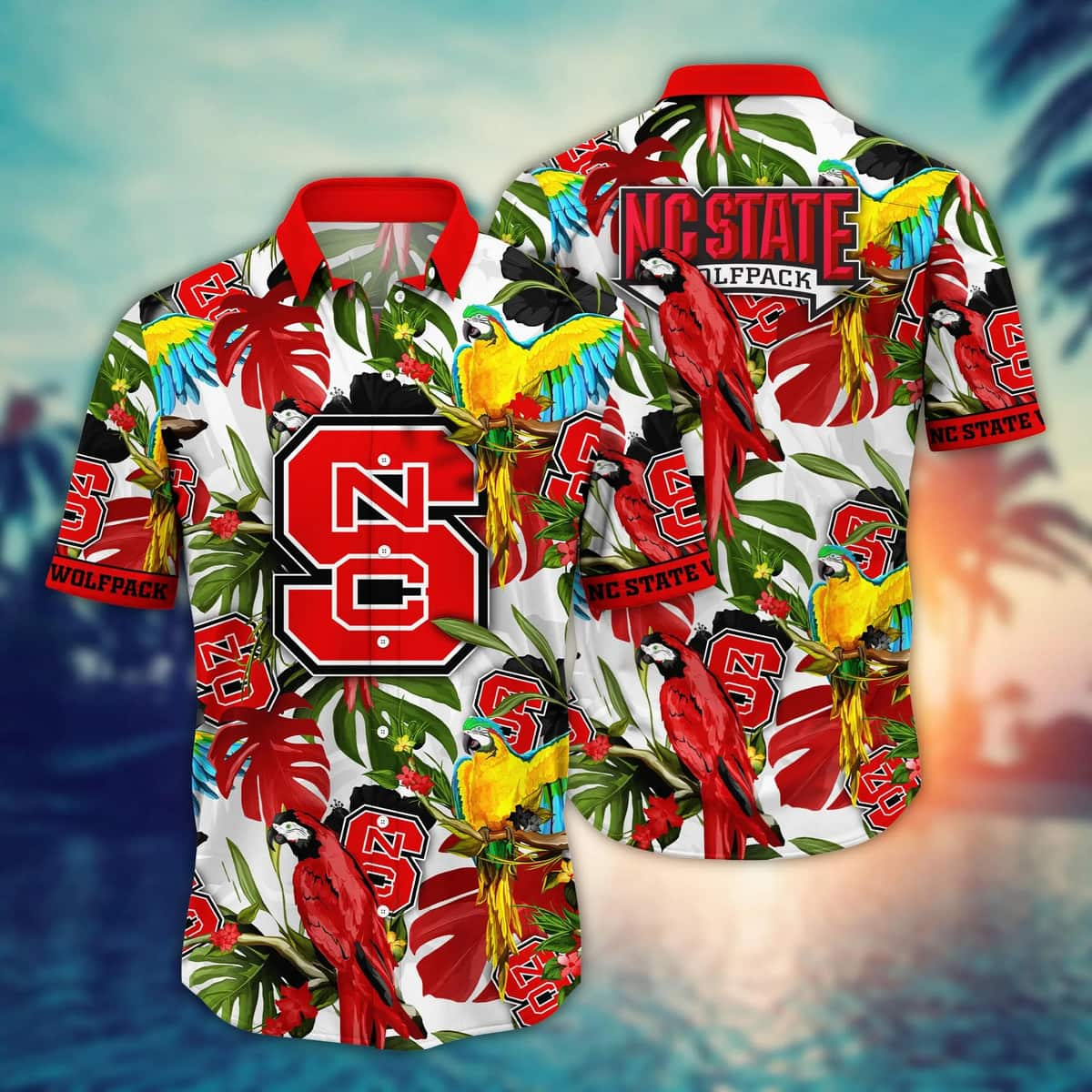 NCAA NC State Wolfpack Hawaiian Shirt Aloha Flora And Fauna Gift For Beach Holiday