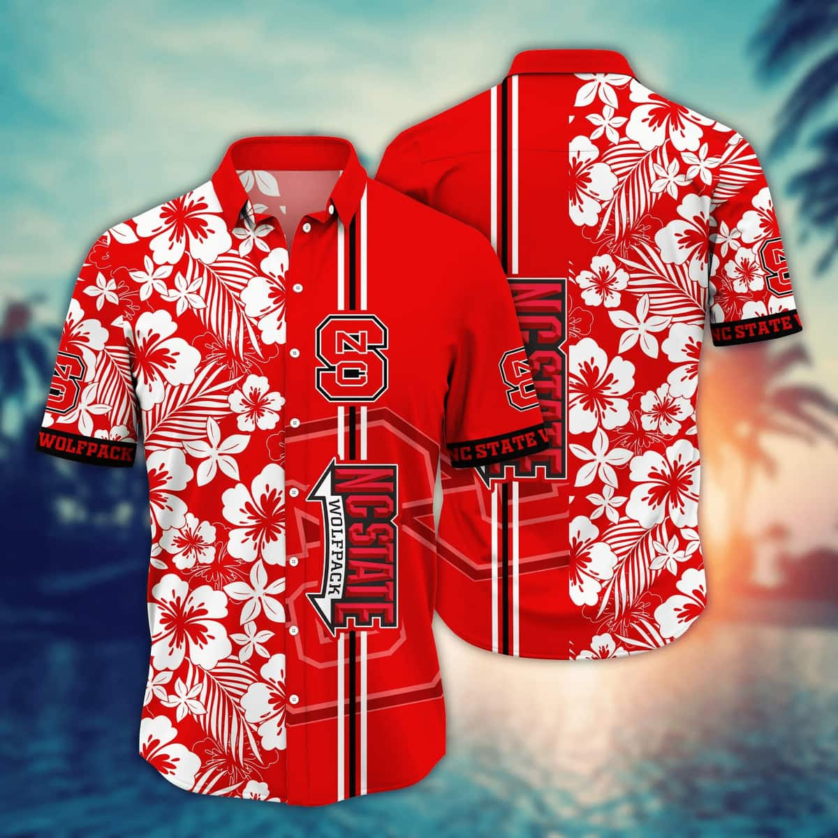 NCAA NC State Wolfpack Hawaiian Shirt Tropical Nature Gift For Beach Lovers