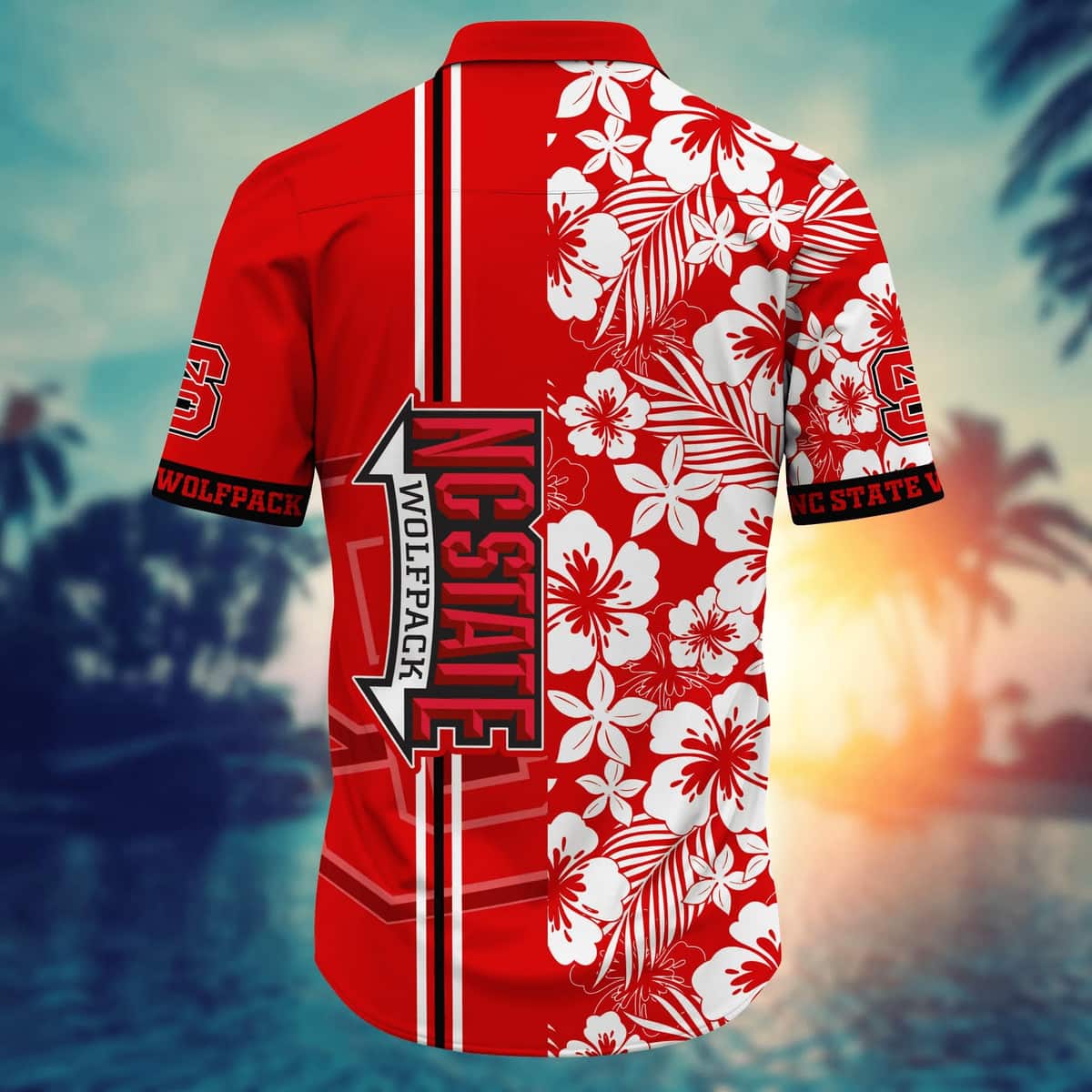 NCAA NC State Wolfpack Hawaiian Shirt Tropical Nature Gift For Beach Lovers NCAA NC State Wolfpack Hawaiian Shirt Tropical Nature Gift For Beach Lovers