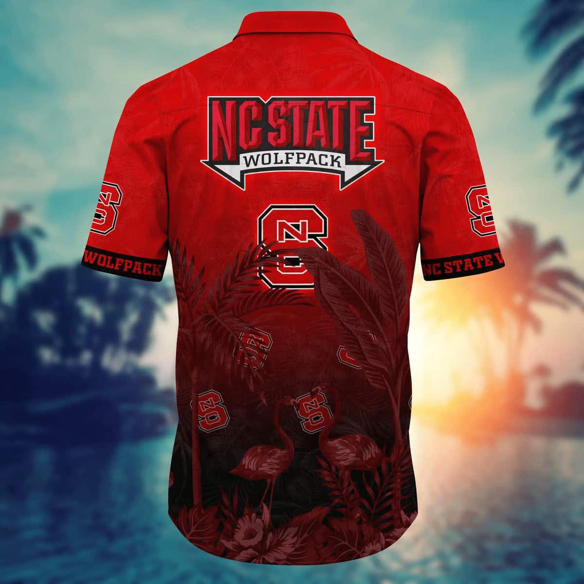 NCAA NC State Wolfpack Hawaiian Shirt Tropical Flora And Fauna Gift For Dad NCAA NC State Wolfpack Hawaiian Shirt Tropical Flora And Fauna Gift For Dad