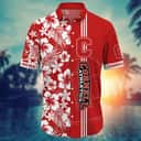 NCAA Cornell Big Red Hawaiian Shirt Floral Aloha Beach Gift For Best Friend