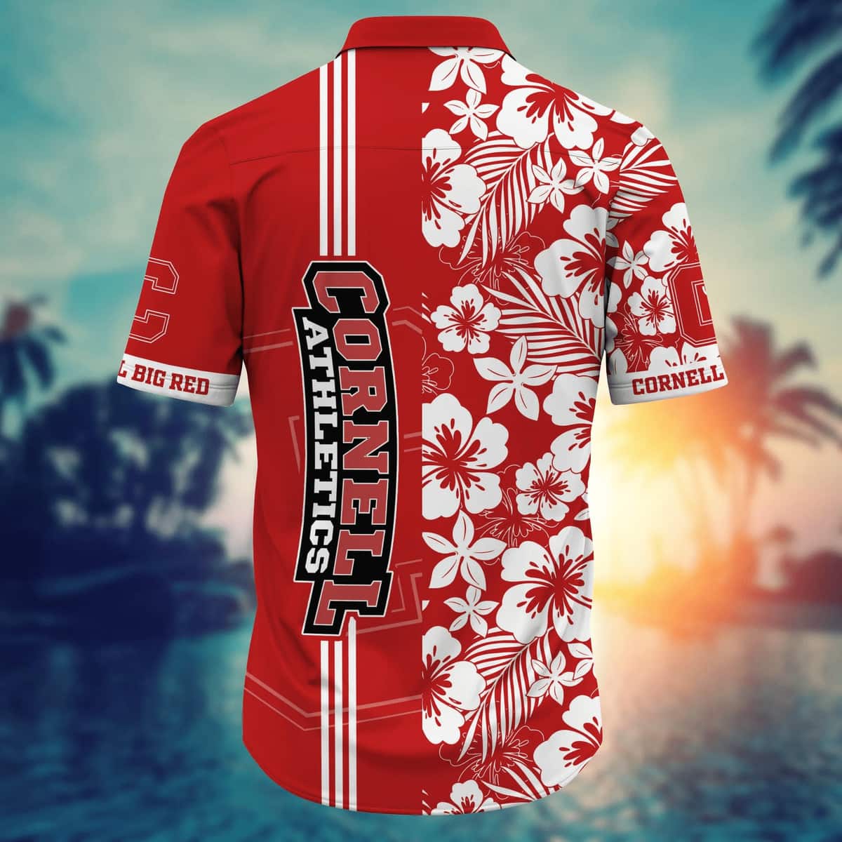 NCAA Cornell Big Red Hawaiian Shirt Floral Aloha Beach Gift For Best Friend NCAA Cornell Big Red Hawaiian Shirt Floral Aloha Beach Gift For Best Friend