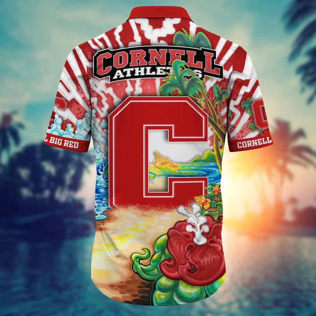 Summer Aloha NCAA Cornell Big Red Hawaiian Shirt Beach Gift For Family Summer Aloha NCAA Cornell Big Red Hawaiian Shirt Beach Gift For Family