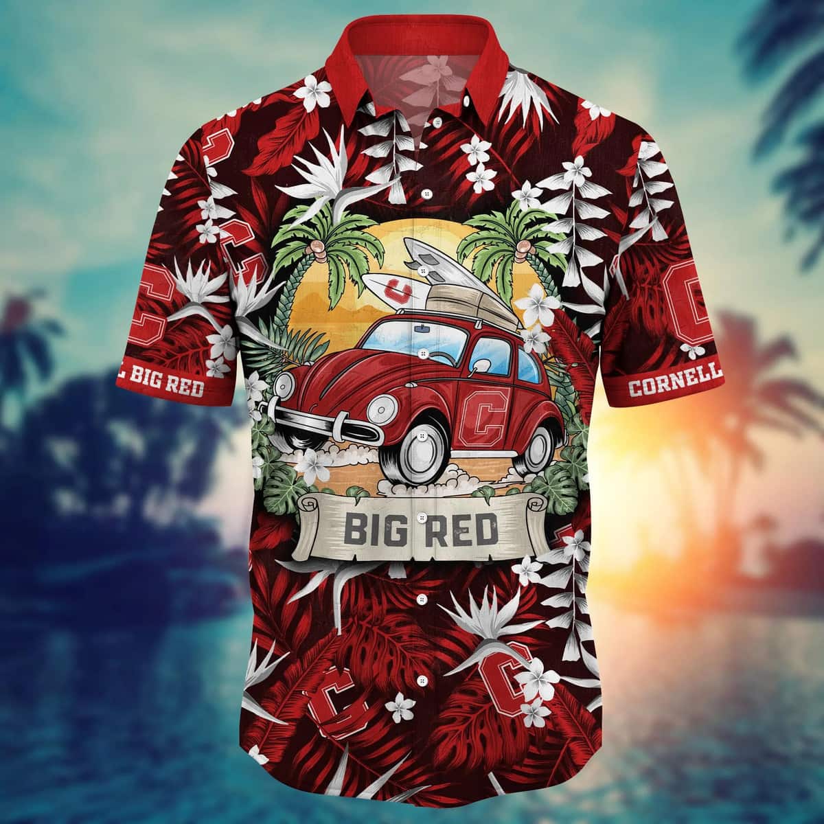 Stylish Aloha NCAA Cornell Big Red Hawaiian Shirt Summer Vacation Gift Stylish Aloha NCAA Cornell Big Red Hawaiian Shirt Summer Vacation Gift