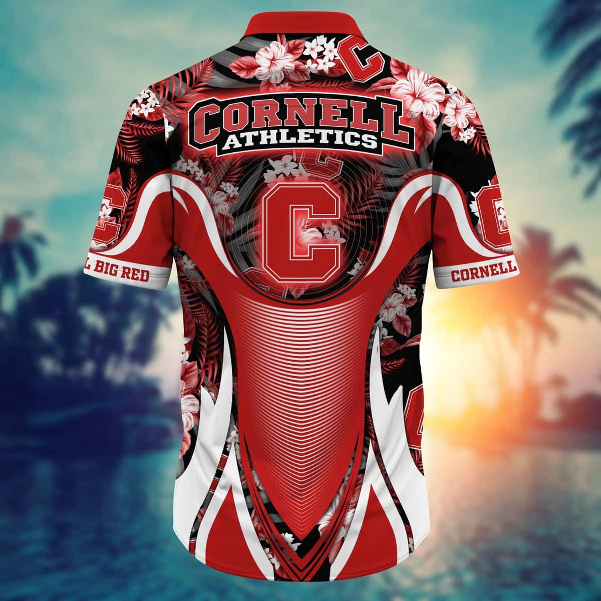 Tropical Aloha NCAA Cornell Big Red Hawaiian Shirt Practical Beach Gift For Grandpa Tropical Aloha NCAA Cornell Big Red Hawaiian Shirt Practical Beach Gift For Grandpa