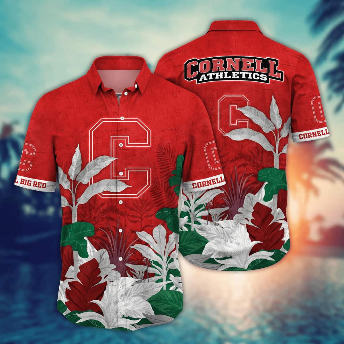 Basic Aloha NCAA Cornell Big Red Hawaiian Shirt Summer Gift For Friends