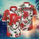 Tropical Aloha NCAA Cornell Big Red Hawaiian Shirt Hibiscus Flowers Gift For Dad