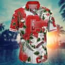 Tropical Aloha NCAA Cornell Big Red Hawaiian Shirt Hibiscus Flowers Gift For Dad