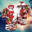 NCAA Cornell Big Red Hawaiian Shirt Tropical Fruit Gift For Beach Lovers