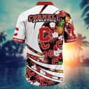 NCAA Cornell Big Red Hawaiian Shirt Tropical Fruit Gift For Beach Lovers