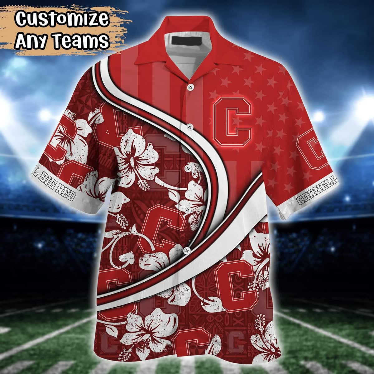 Stylish Aloha NCAA Cornell Big Red Hawaiian Shirt Custom Name Summer Holiday Gift Stylish Aloha NCAA Cornell Big Red Hawaiian Shirt Custom Name Summer Holiday Gift