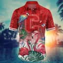 Summer Aloha NCAA Cornell Big Red Hawaiian Shirt Pink Flamingo And Palm Leaves Gift For Best Friend Summer Aloha NCAA Cornell Big Red Hawaiian Shirt Pink Flamingo And Palm Leaves Gift For Best Friend