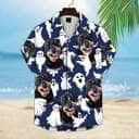 Cool Funny Hawaiian Shirt Ghost With Pet Face Gift For Pet Lovers Cool Funny Hawaiian Shirt Ghost With Pet Face Gift For Pet Lovers