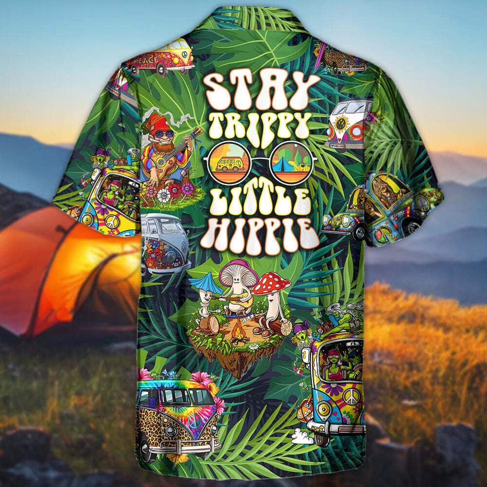 Colorful Funny Hawaiian Shirt Hippie Stay Trippy Little Hippie Gift For Dad Colorful Funny Hawaiian Shirt Hippie Stay Trippy Little Hippie Gift For Dad