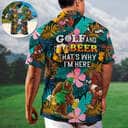 Funny Hawaiian Shirt Bigfoot Playing Golf Gift For Beer Lovers Funny Hawaiian Shirt Bigfoot Playing Golf Gift For Beer Lovers