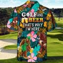 Funny Hawaiian Shirt Bigfoot Playing Golf Gift For Beer Lovers Funny Hawaiian Shirt Bigfoot Playing Golf Gift For Beer Lovers