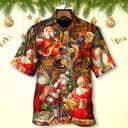 Christmas Funny Hawaiian Shirt Santa Claus Xmas Is Coming Gift For Beach Vacation Christmas Funny Hawaiian Shirt Santa Claus Xmas Is Coming Gift For Beach Vacation