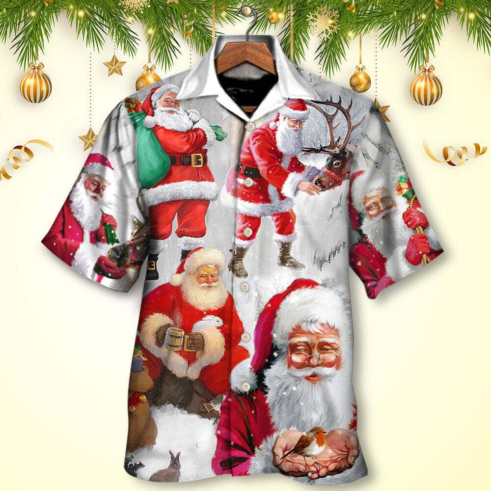 Christmas Funny Hawaiian Shirt Santa Claus Story Gift For Beach Lovers Christmas Funny Hawaiian Shirt Santa Claus Story Gift For Beach Lovers