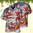 Christmas Funny Hawaiian Shirt Santa Claus Happy Xmas Is Coming Gift For Summer Vacation Christmas Funny Hawaiian Shirt Santa Claus Happy Xmas Is Coming Gift For Summer Vacation