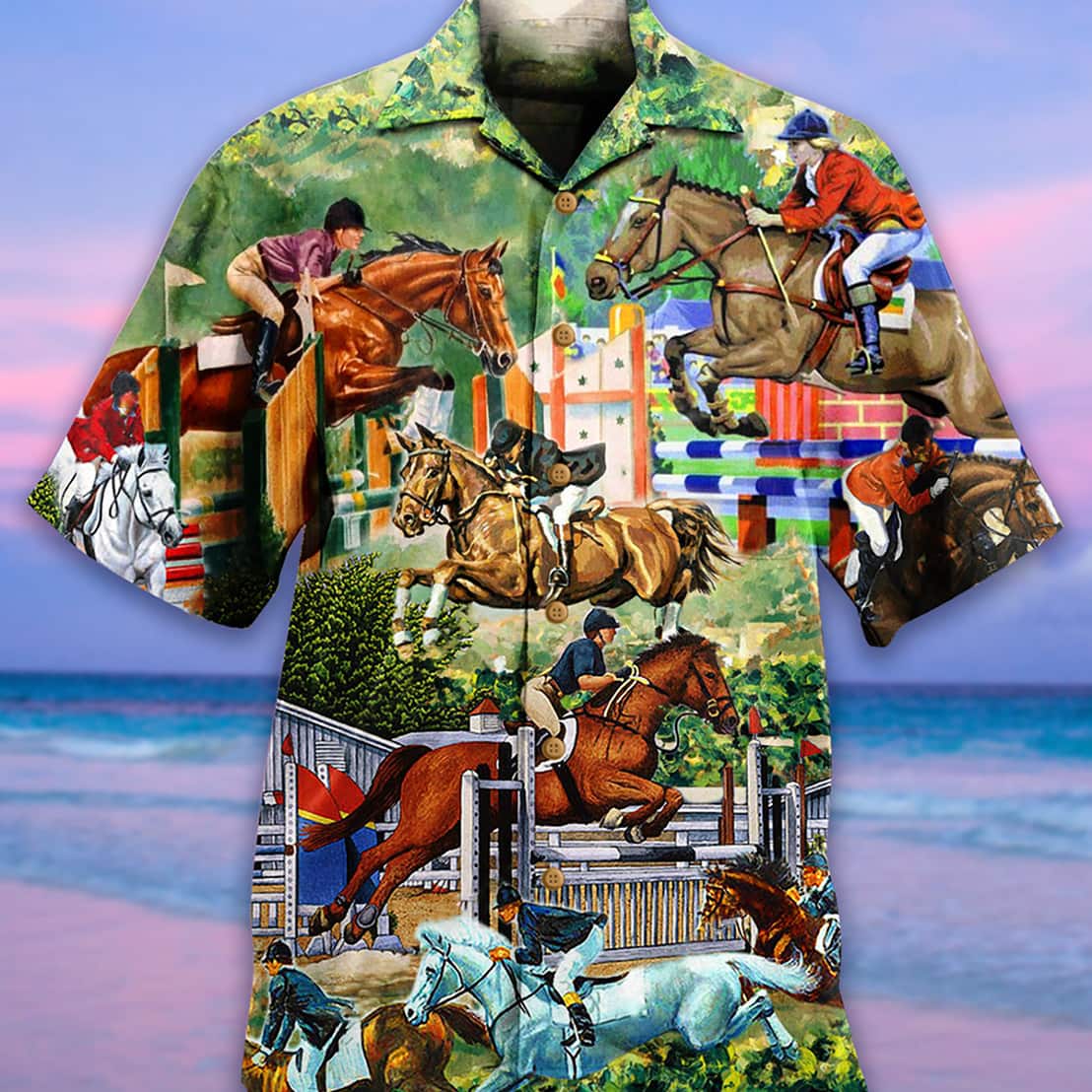 Horse And Human Funny Hawaiian Shirt Birthday Gift For Dad Horse And Human Funny Hawaiian Shirt Birthday Gift For Dad