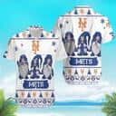 White Christmas MLB New York Mets Hawaiian Shirt Gnomes Gift For Beach Trip White Christmas MLB New York Mets Hawaiian Shirt Gnomes Gift For Beach Trip